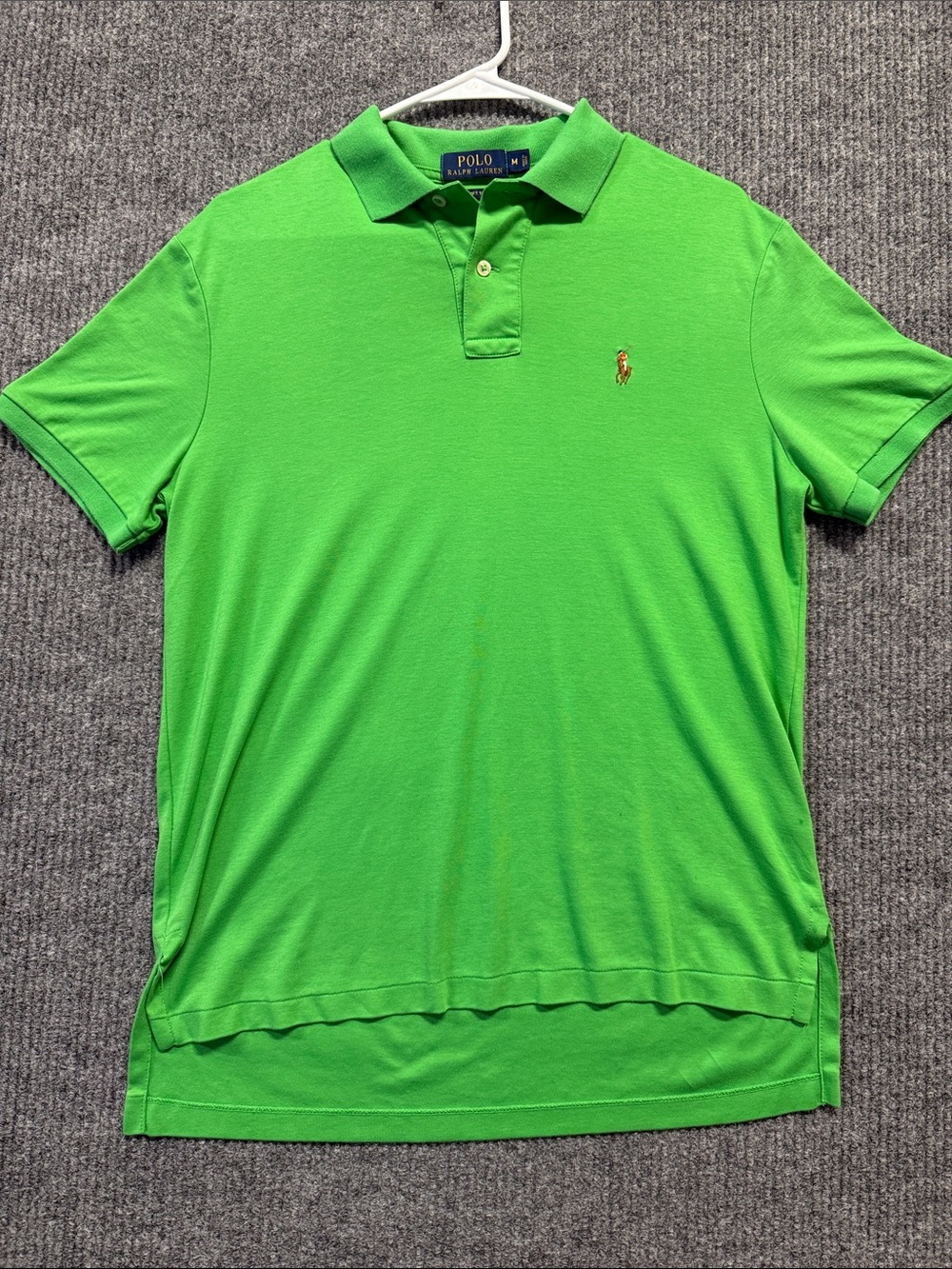 Polo by Ralph Lauren Men’s Green Classic Pima Soft Touch Polo Medium